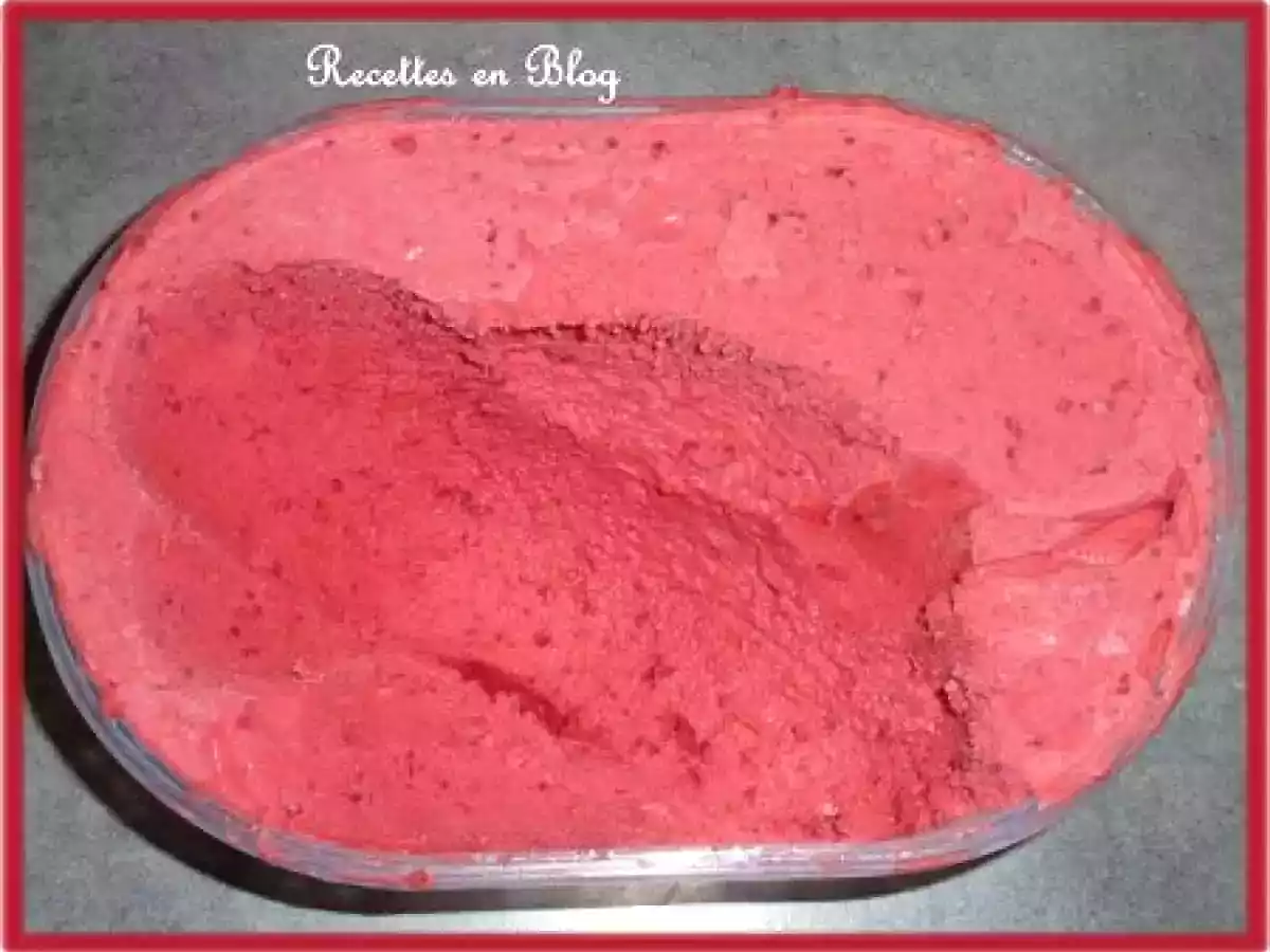 SORBET EXPRESS A LA FRAMBOISE AU COOK'IN - photo 3