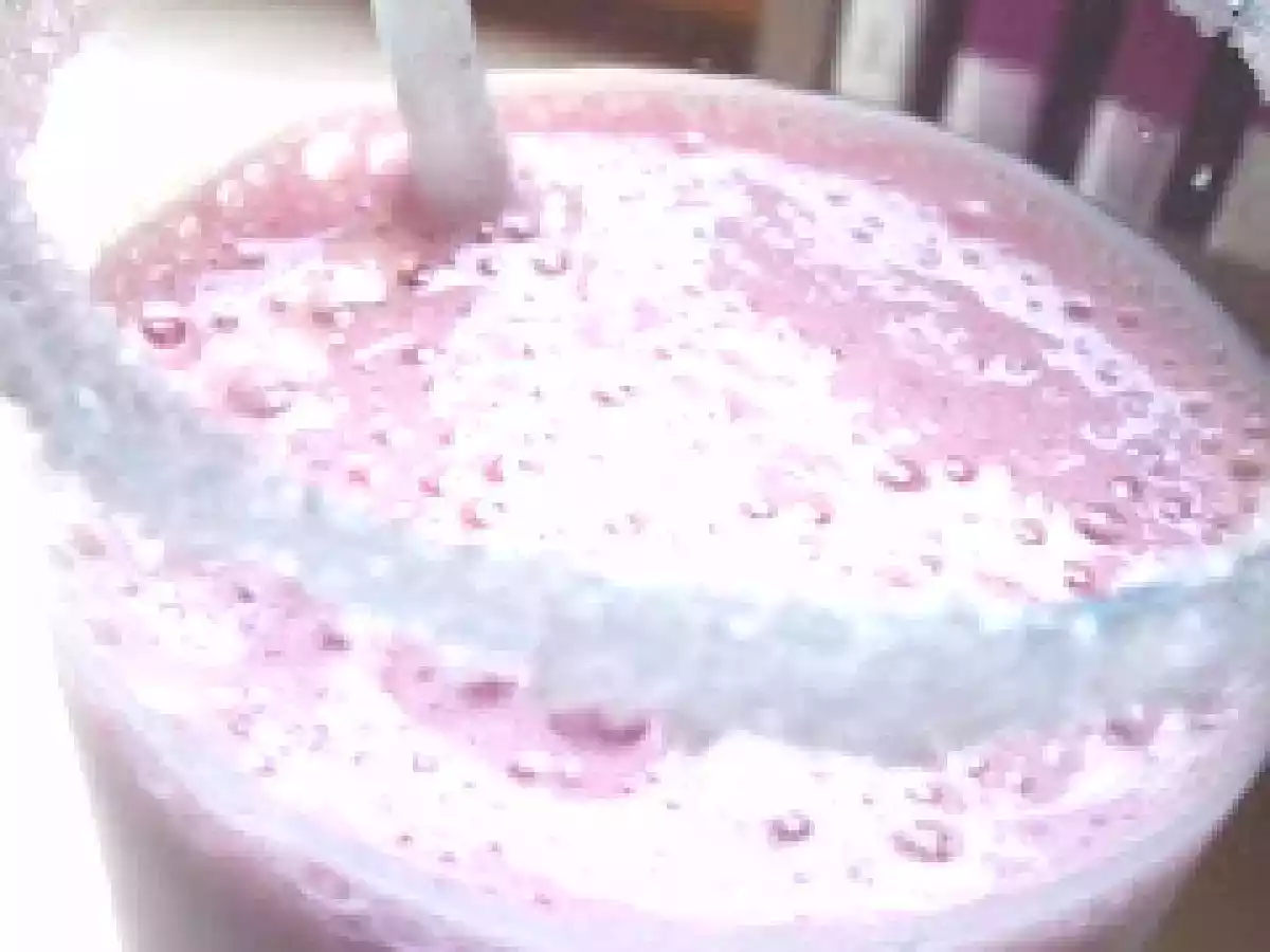 Sorbet framboise, et du coup, milk-shake.....bah...framboise.