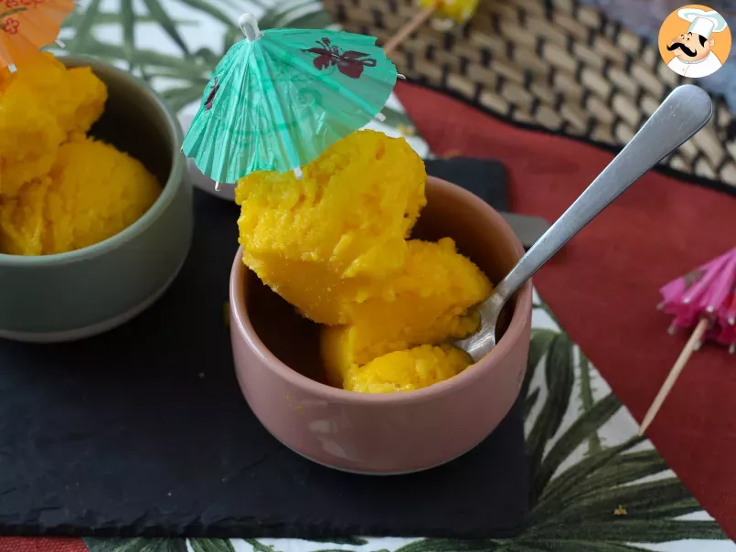 Sorbet mangue citron vert avec seulement 3 ingrédients et prêt à déguster en 5 minutes!, photo 2