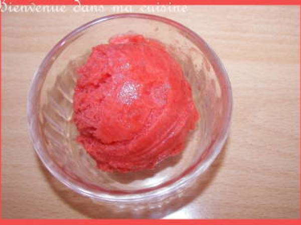 Sorbet rhubarbe & Fraise