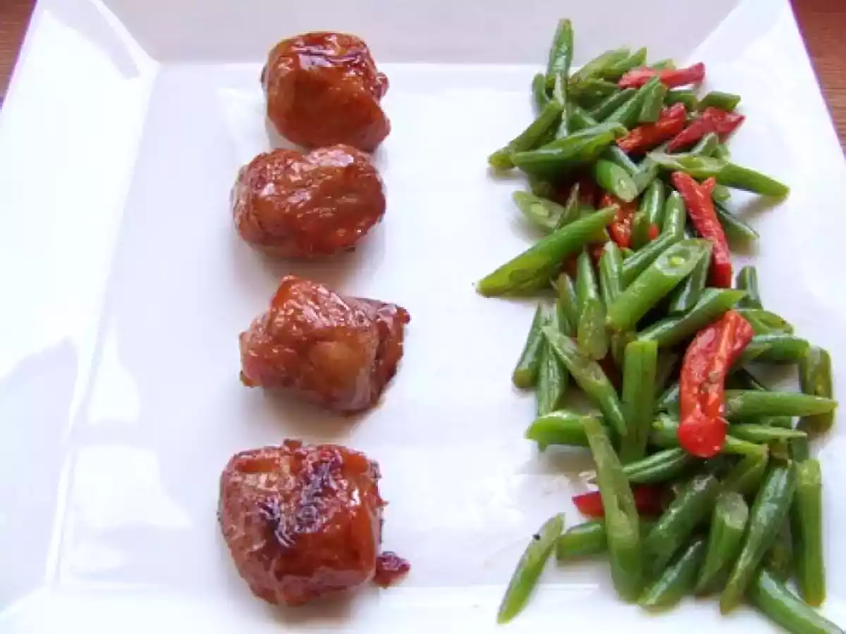 Sot-l'y-Laisse de dinde laqués à la chinoise