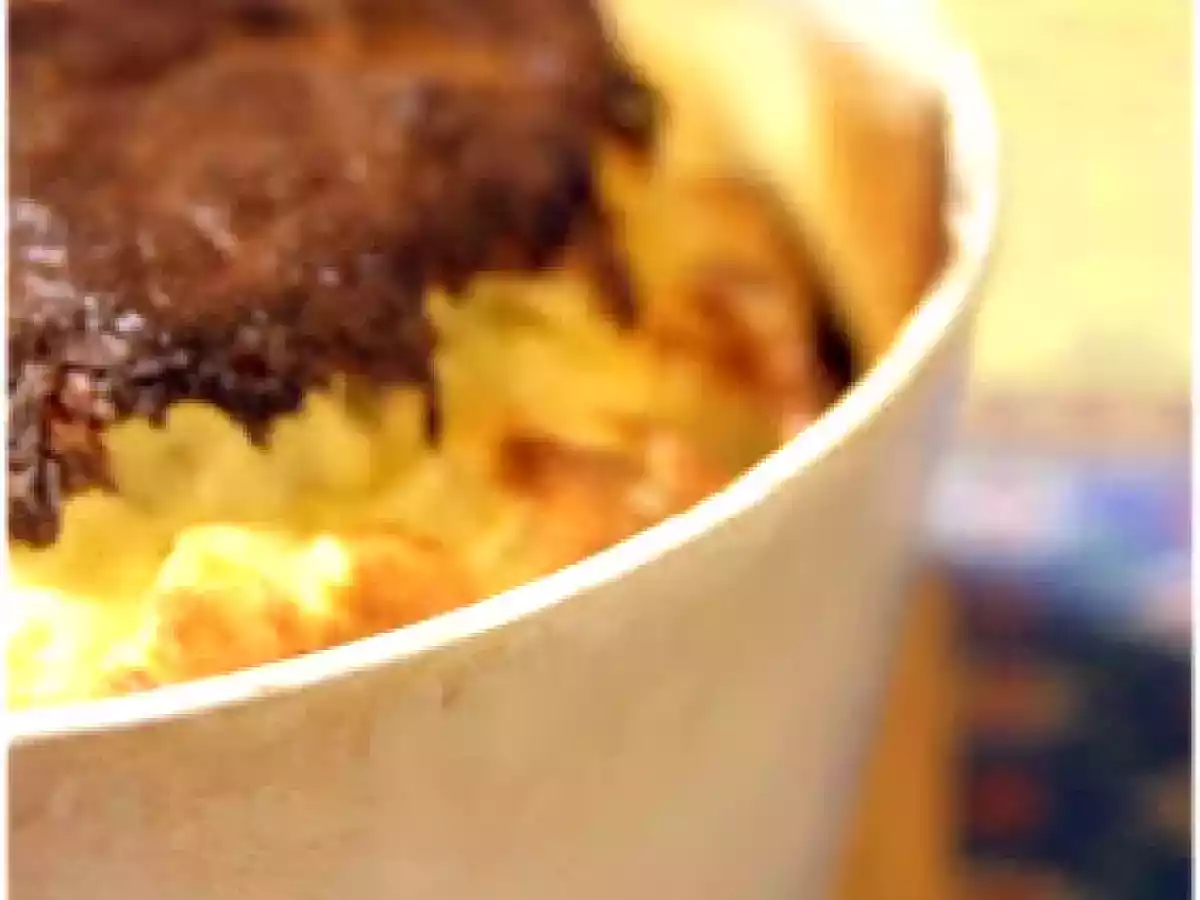 Soufflé au jambon et au fromage