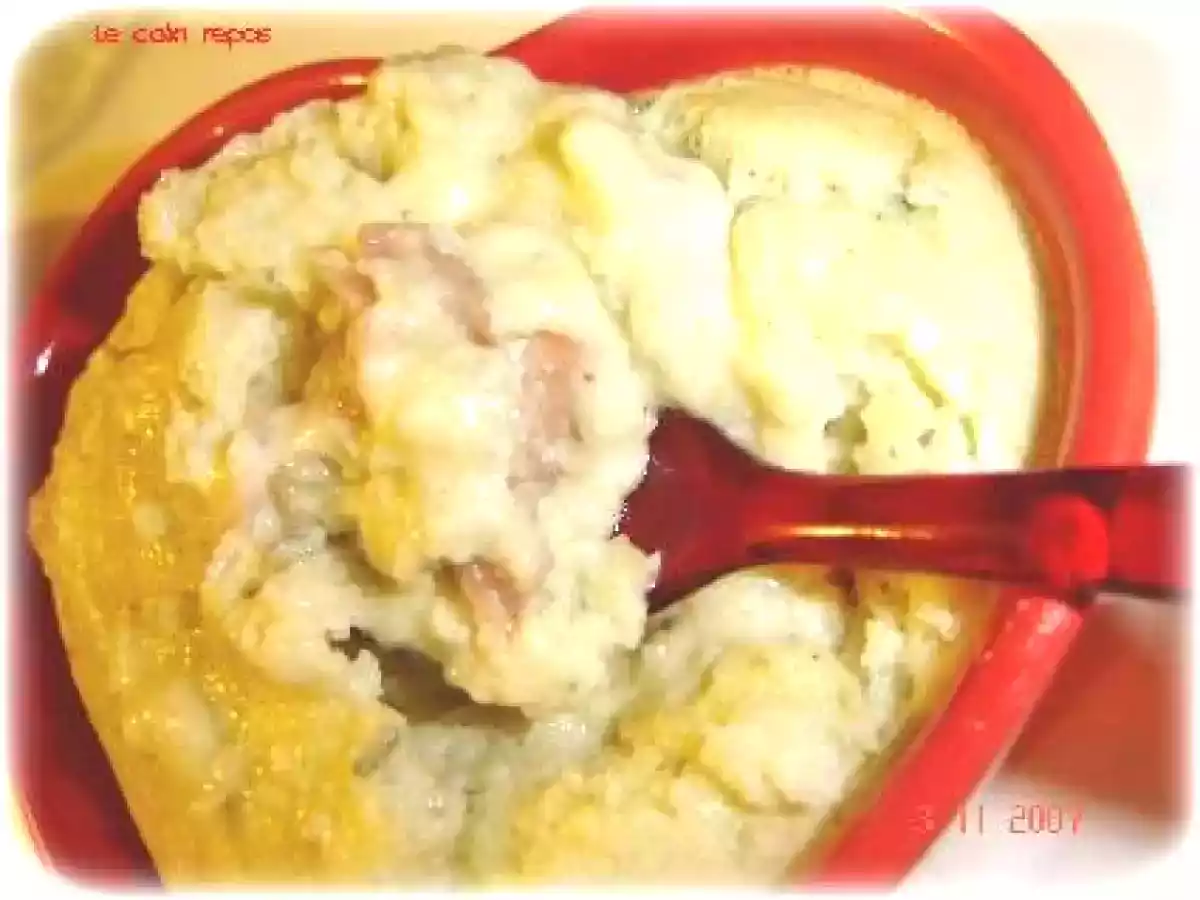 Soufflé au roquefort et jambon fumé. - photo 2