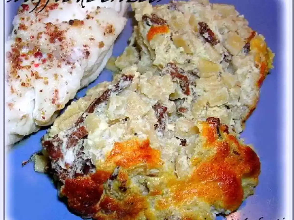 SOUFFLE DE CROZETS AUX CHANTERELLES ET TAILLERINS AUX MYRTILLES SAUCES CEPES ET MORILLES