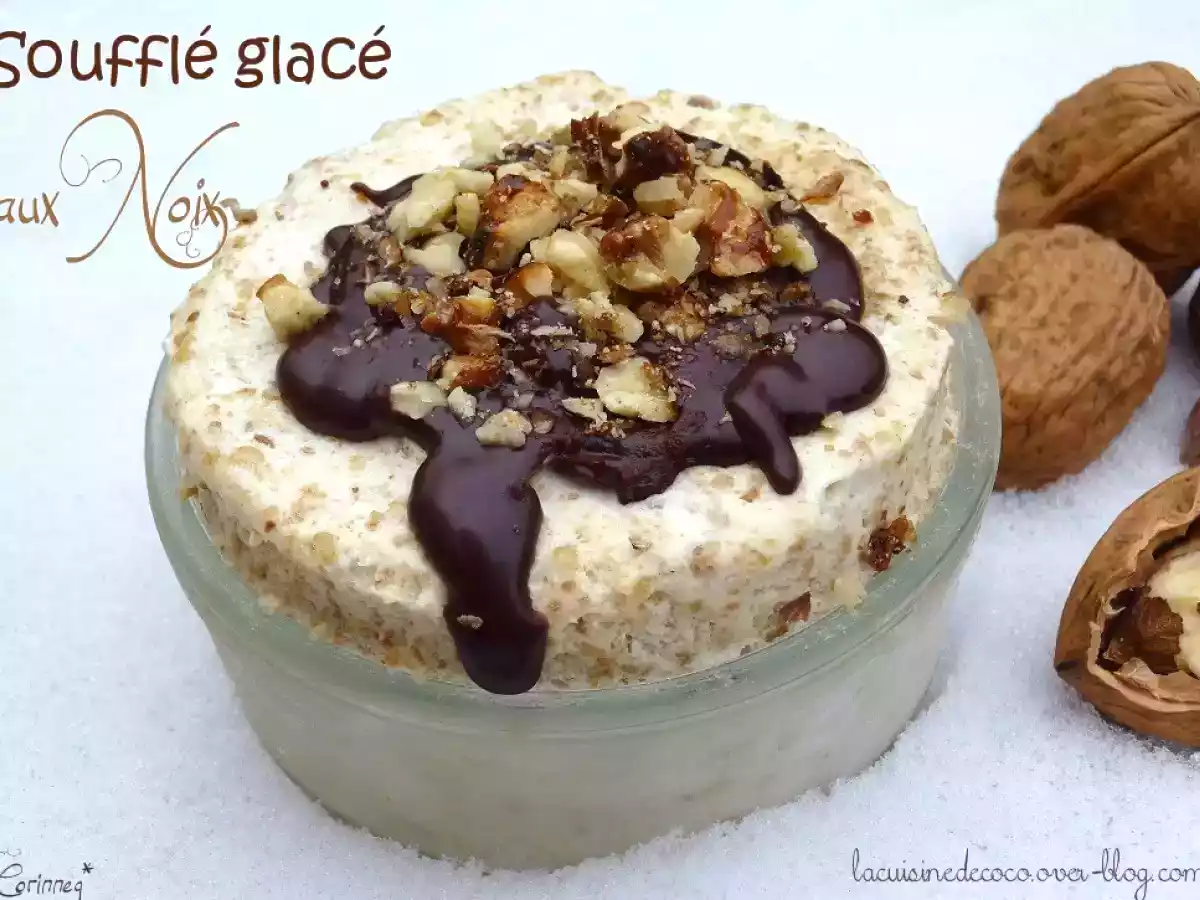 Soufflé glacé aux noix