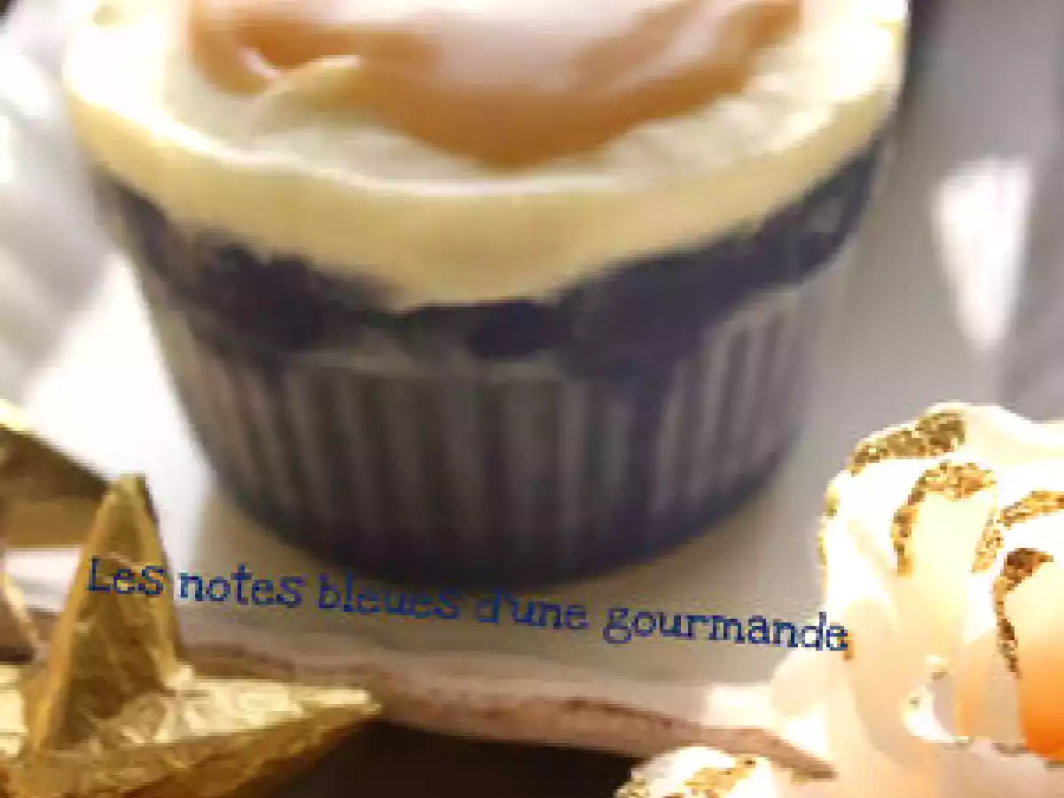 Soufflé glacé aux poires et au caramel au beurre salé