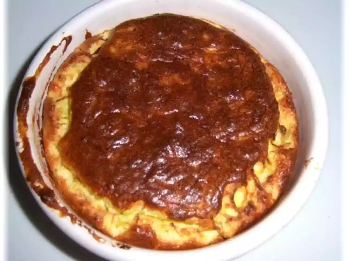 Soufflé top courgette parmesan