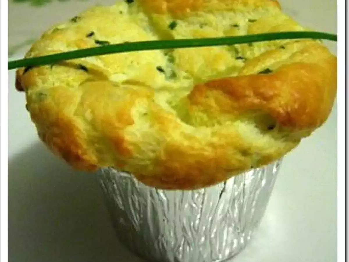 Soufflés légers, légers au fromage de chévre et à la ciboulette... - photo 2