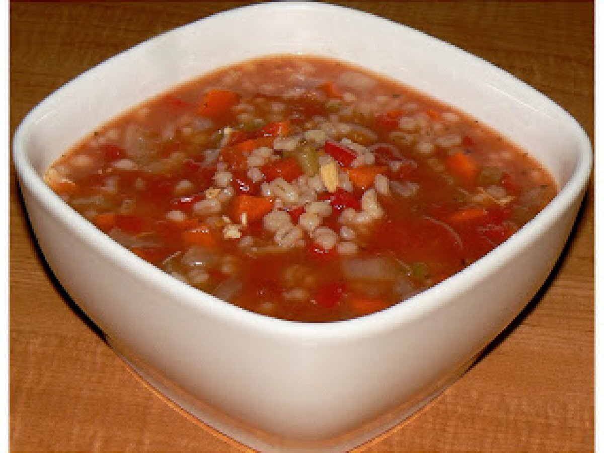Recette de soupe à l'orge et aux légumes