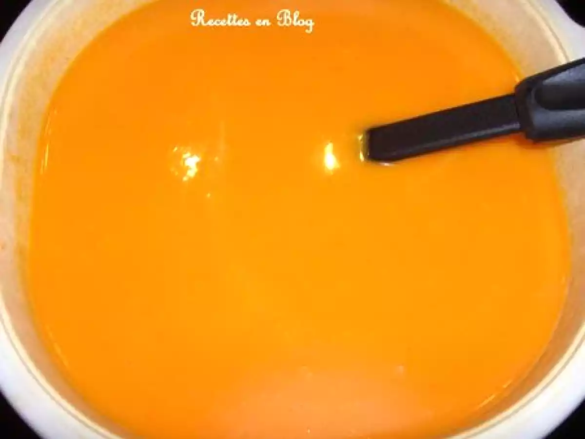 SOUPE A LA COURGE, CAROTTE ET POIVRON