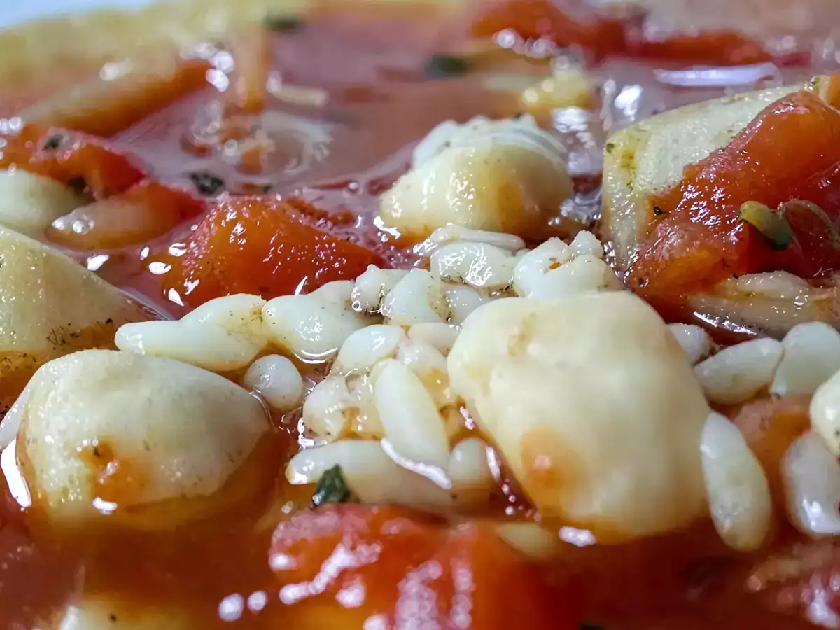Soupe à la tomate et aux pois chiches - photo 2