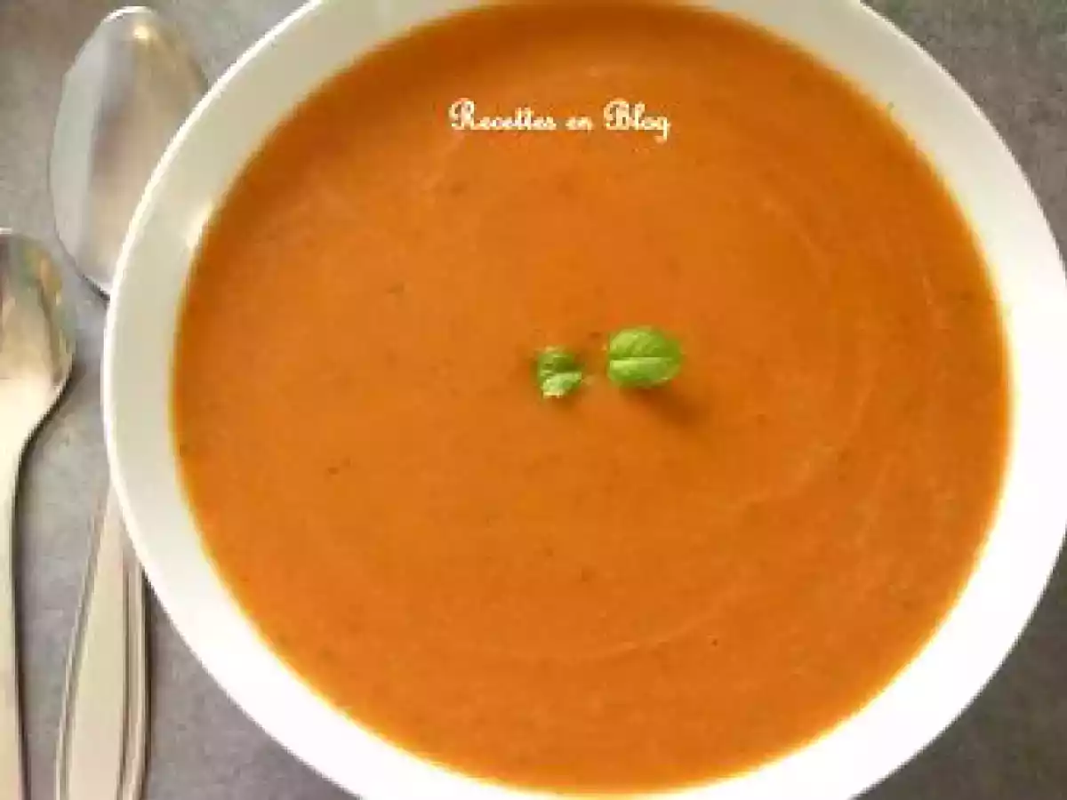SOUPE ACIDULÉE CAROTTE TOMATE ORANGE