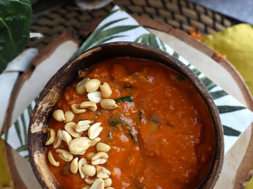 Soupe africaine: tomate, cacahuète et blettes - African Peanut soup