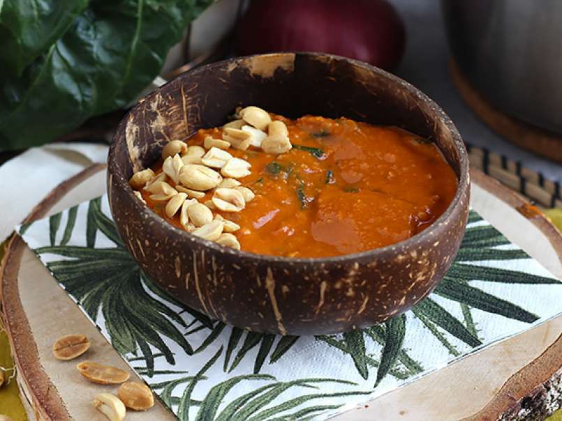 Soupe africaine: tomate, cacahuète et blettes - African Peanut soup - photo 5