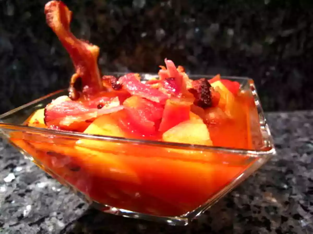 Soupe au chorizo, pois chiches et pommes de terre