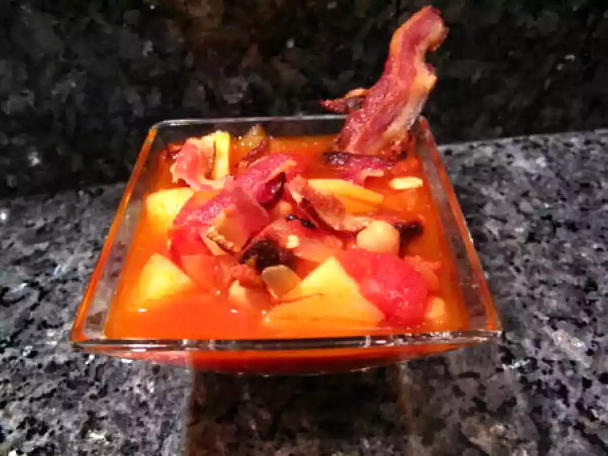 Soupe au chorizo, pois chiches et pommes de terre - photo 3