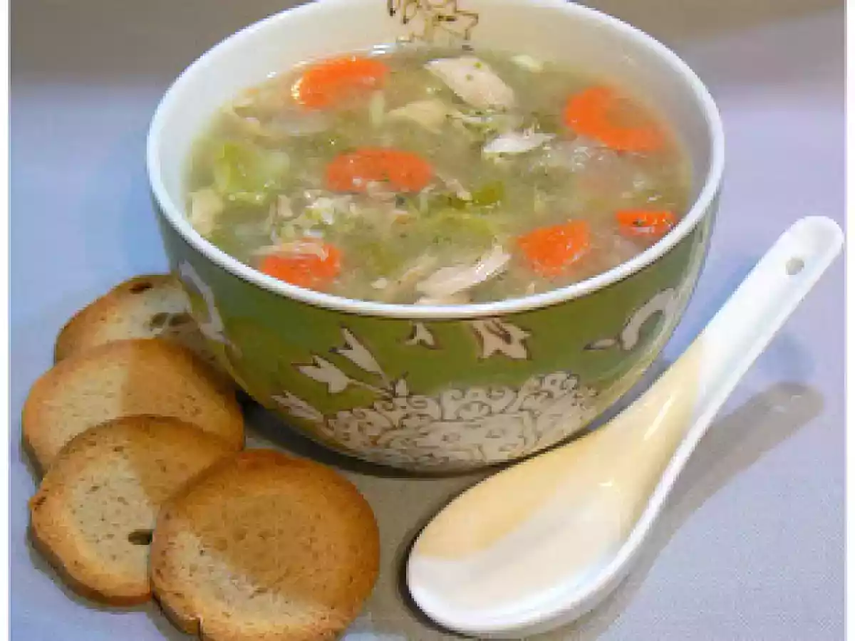 Soupe au poulet et aux légumes