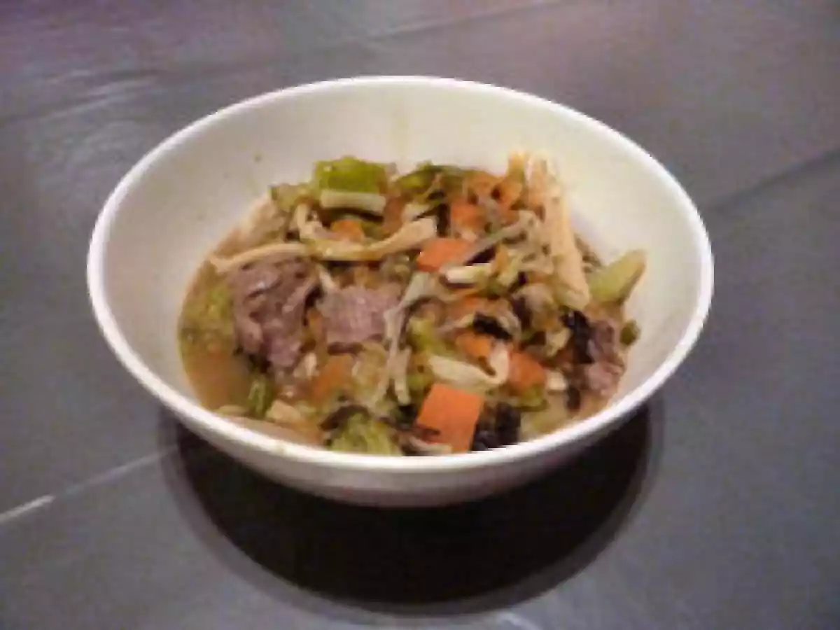Soupe chinoise au boeuf