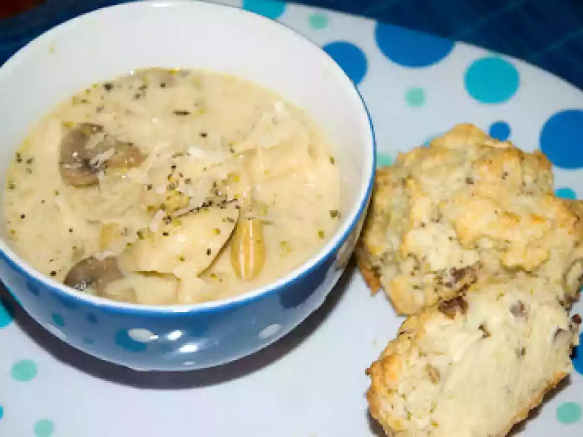 Soupe crémeuse aux tortellinis
