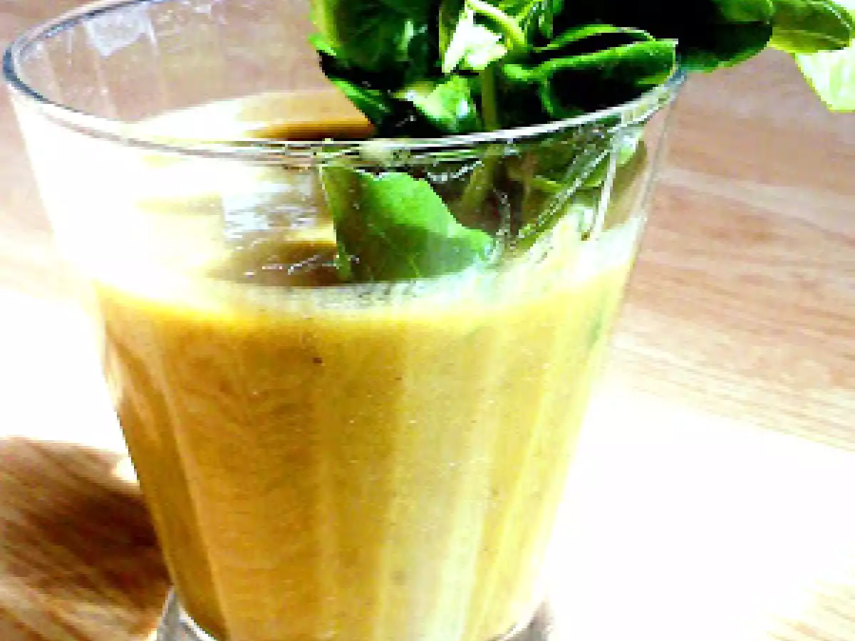 Soupe cresson poireau, sans gluten ni lactose.