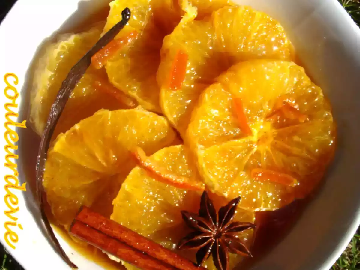 Soupe d'orange au caramel d'épices