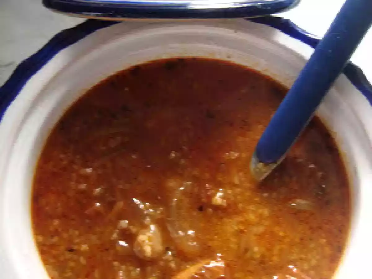 Soupe d'orge aux poulpes