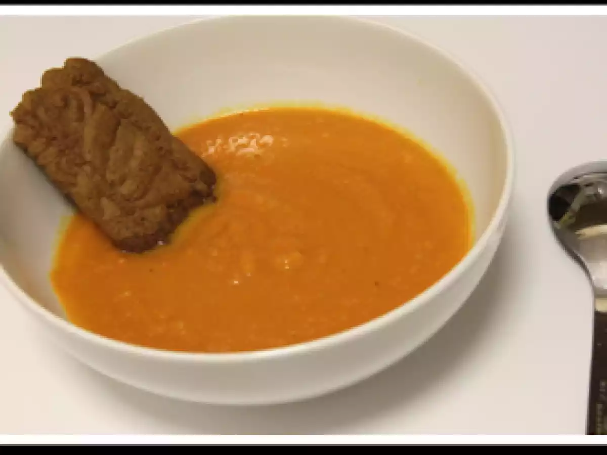 Soupe de Carottes au Gingembre et Spéculoos