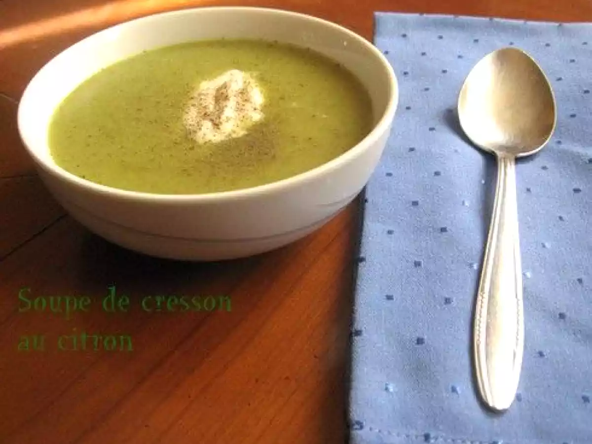 Soupe de cresson au citron - photo 2