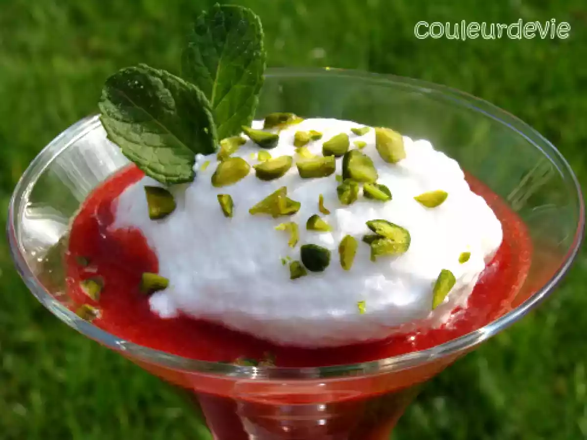 Soupe de fraises à la menthe et son île - photo 2