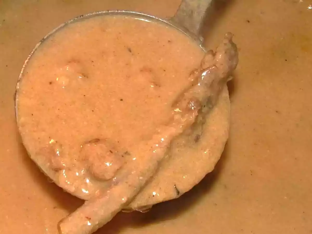 Soupe de gaudes au lard