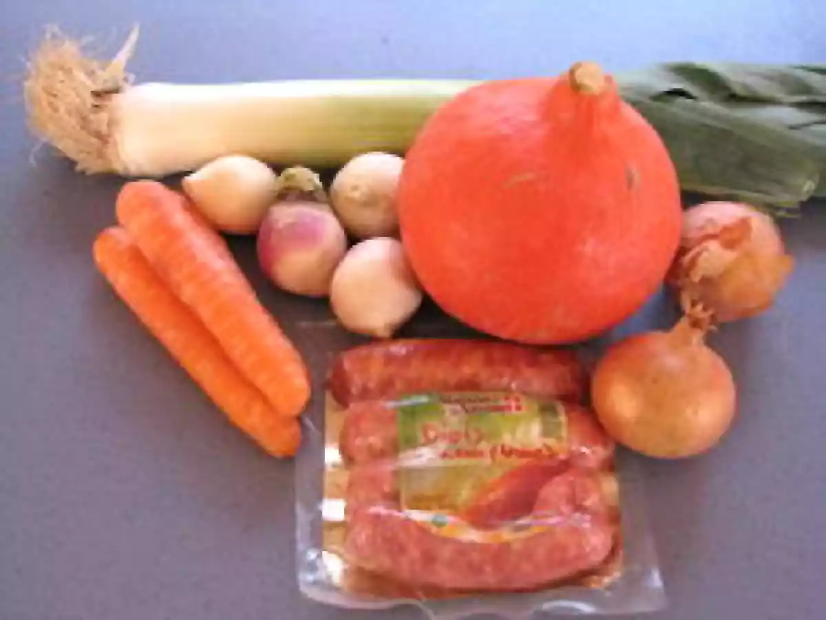 Soupe de légumes aux Diots de Savoie