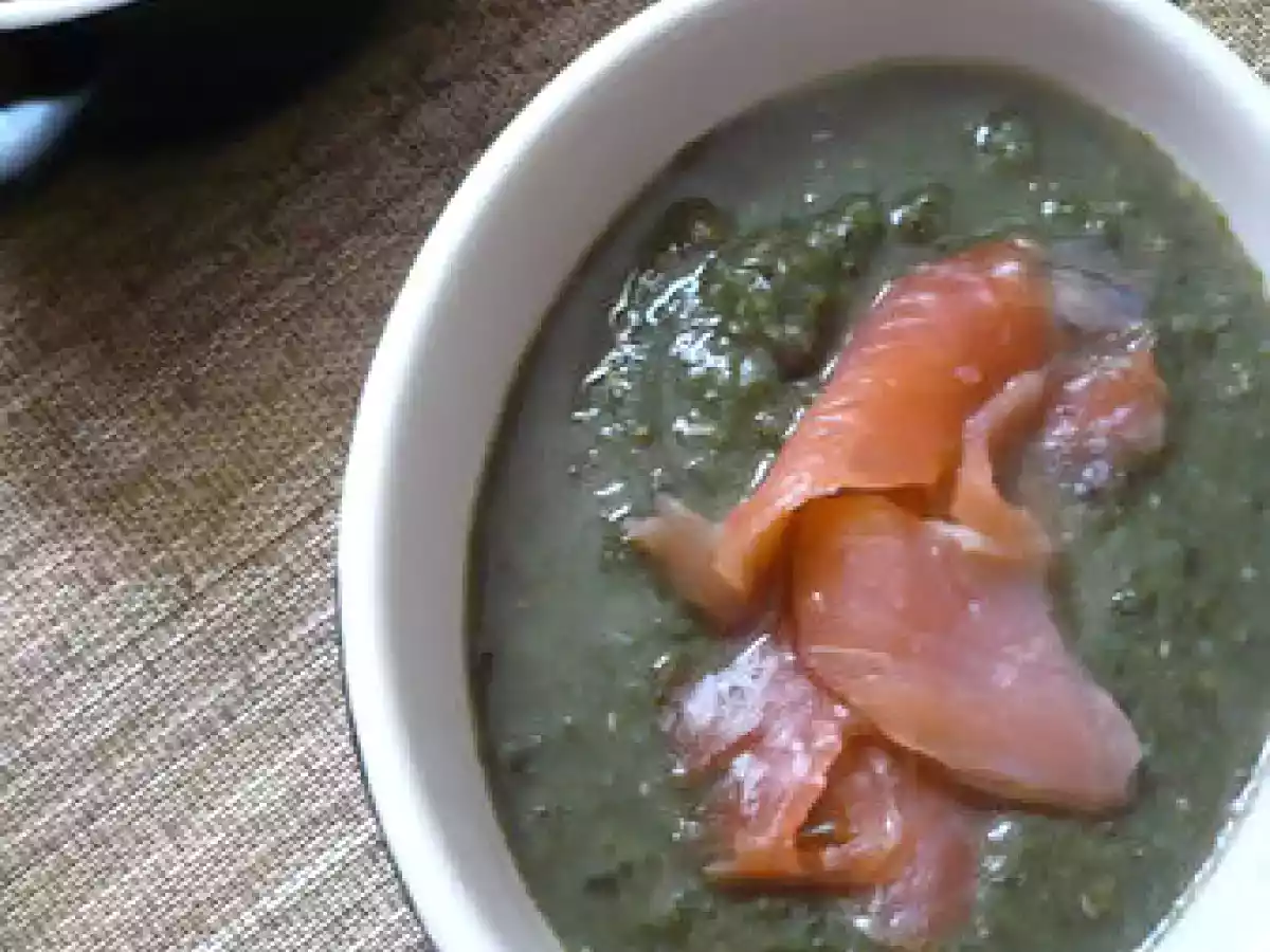 Soupe de lentilles et blettes à la truite fumée - photo 2