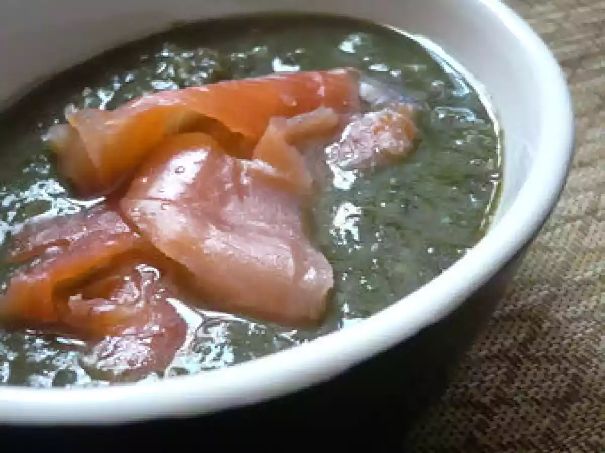 Soupe de lentilles et blettes à la truite fumée - photo 3