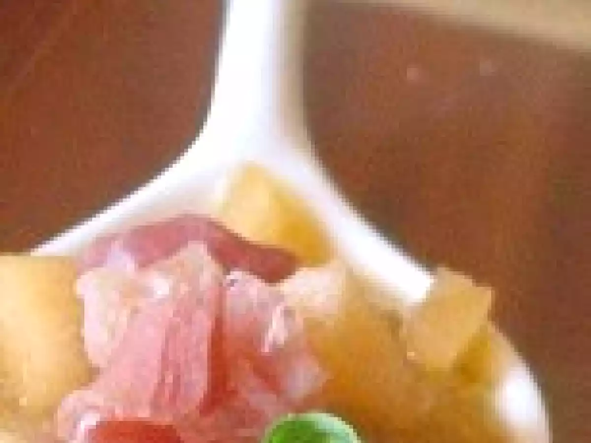 Soupe de melon au jambon de Parme et aux épices - photo 2