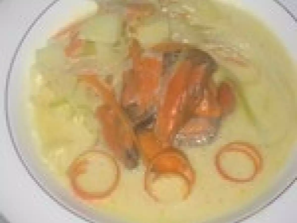 SOUPE DE MOULES DE BOUCHOT A L?ORANGE, EFFILOCHEE DE LEGUMES - photo 2