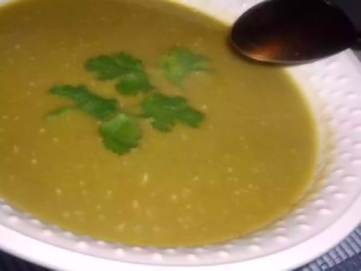 Soupe de petits pois pour maman pressée et qui essaye d'améliorer son alimentation - photo 2