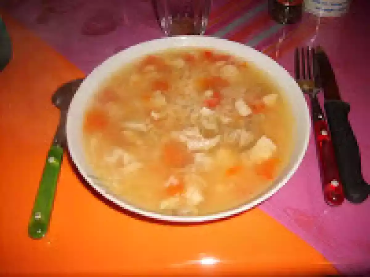 Soupe de poisson rapide.
