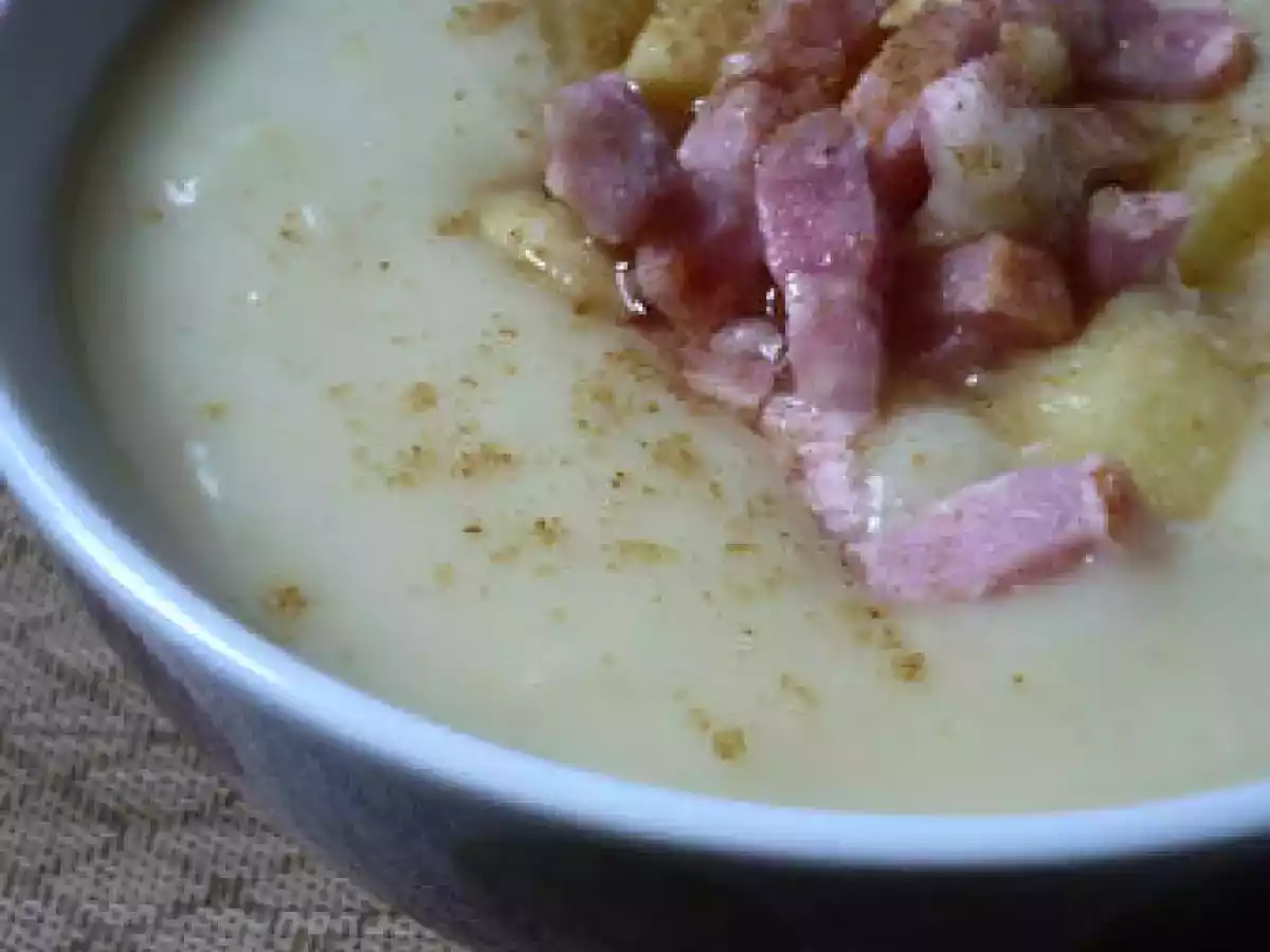 Soupe de pommes de terre aux lardons et cumin - photo 2