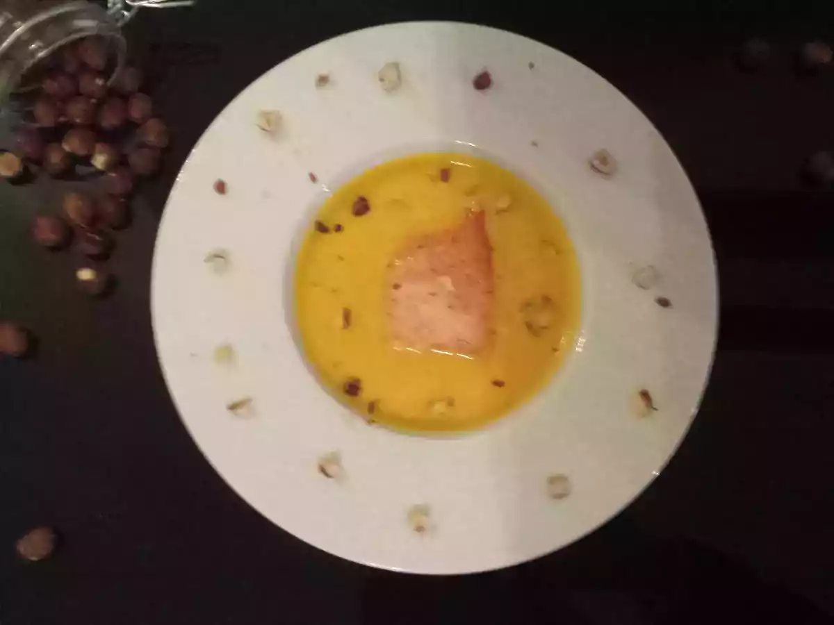 Soupe de potimarron et saumon - photo 3
