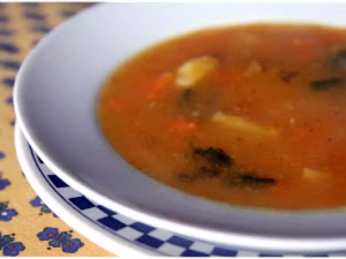 Soupe de potiron au cresson