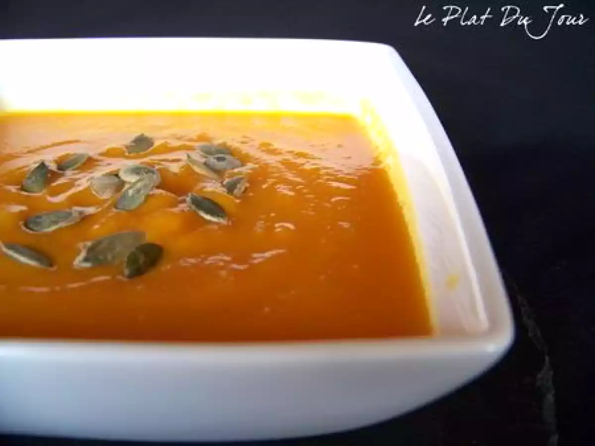 Soupe de potiron et de carottes aux graines de courge - photo 3