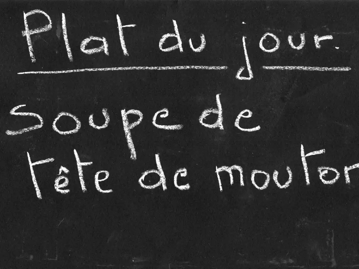 Soupe de tête de mouton.