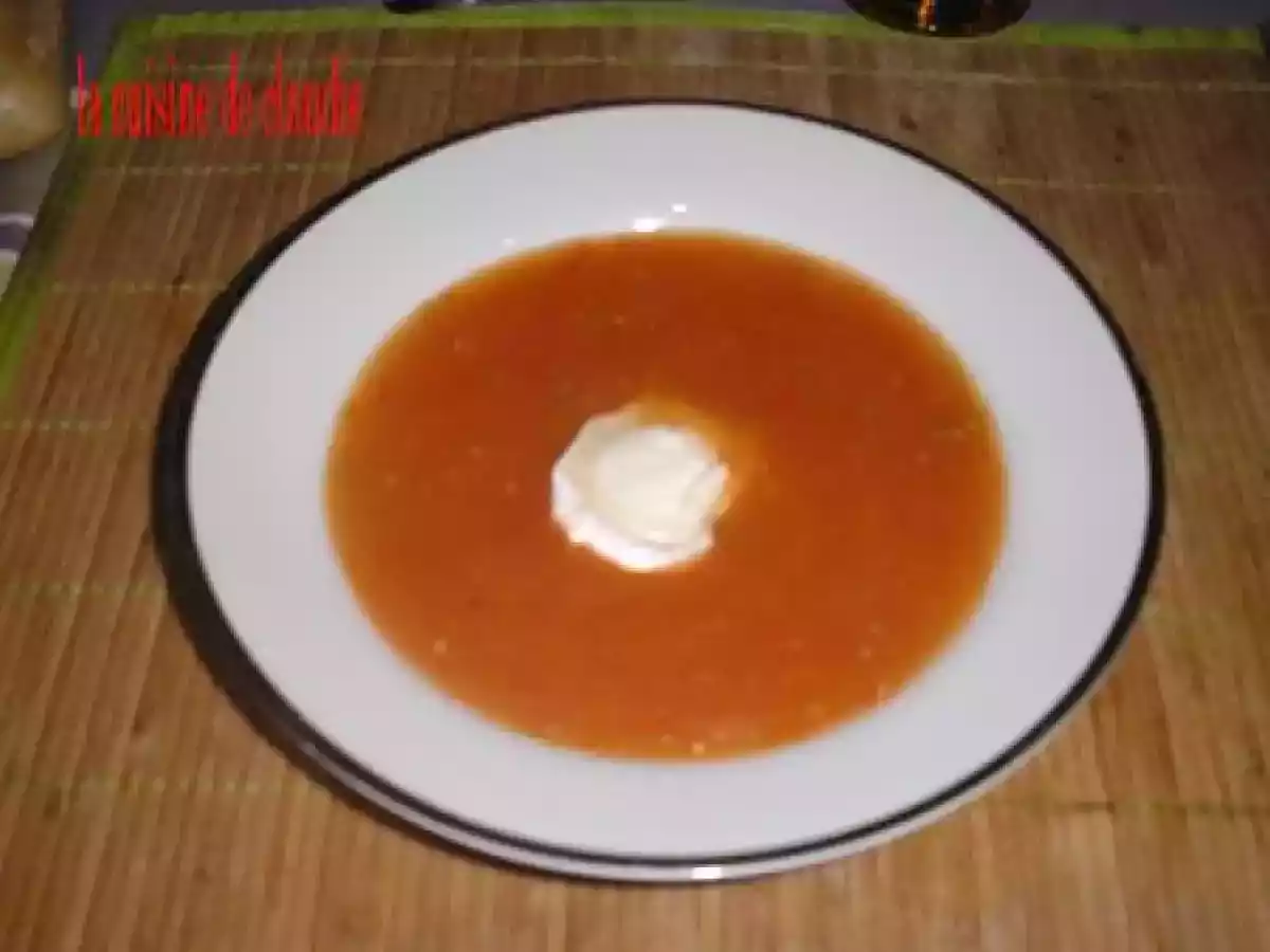 Soupe de tomate à la chèvre