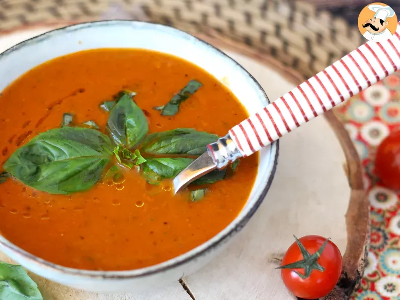 Soupe de tomates et basilic, photo 4