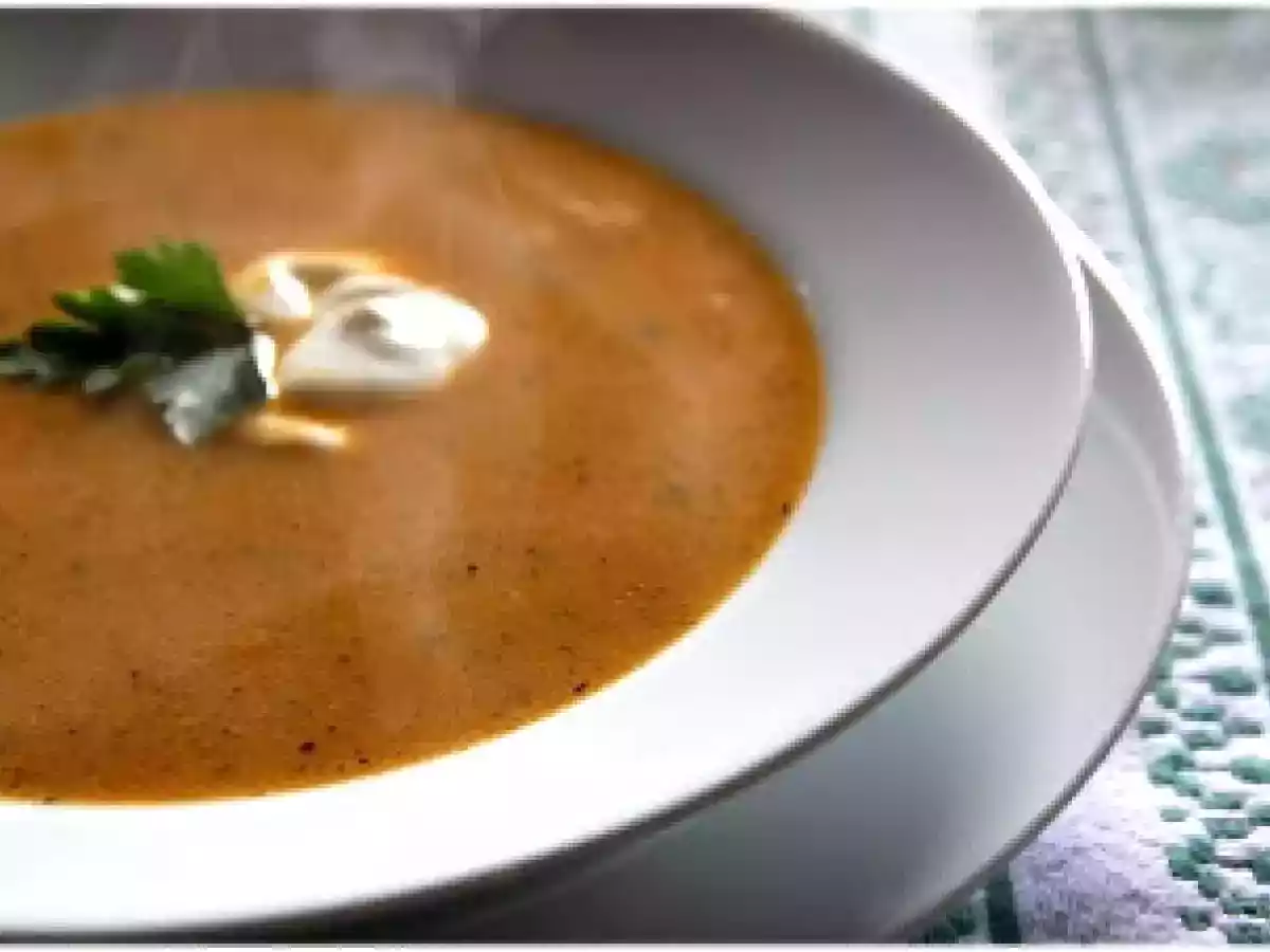 Soupe épicée aux lentilles corail