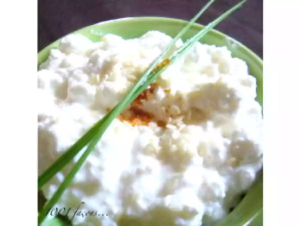 Soupe froide de courgette au cottage cheese
