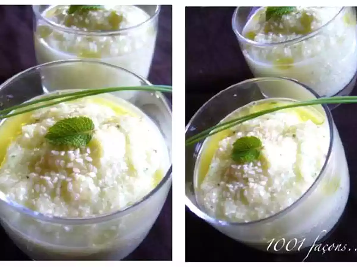 Soupe froide de courgette au cottage cheese - photo 2
