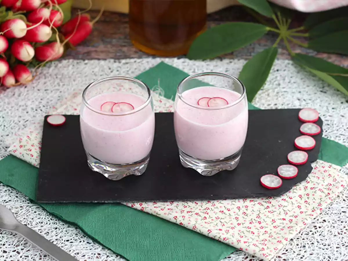 Soupe froide de radis