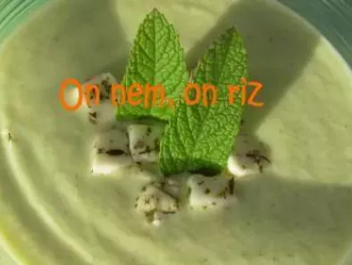 Soupe glacée de concombre au chèvre - photo 2