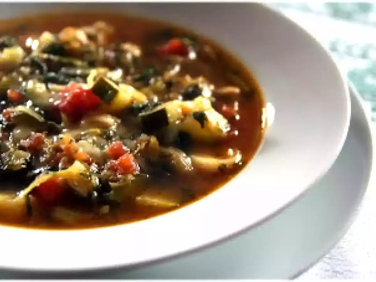 Soupe méditerranéenne aux pois chiches